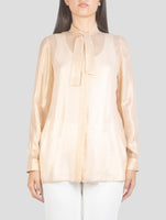 Kiton Beige Silk Shirt