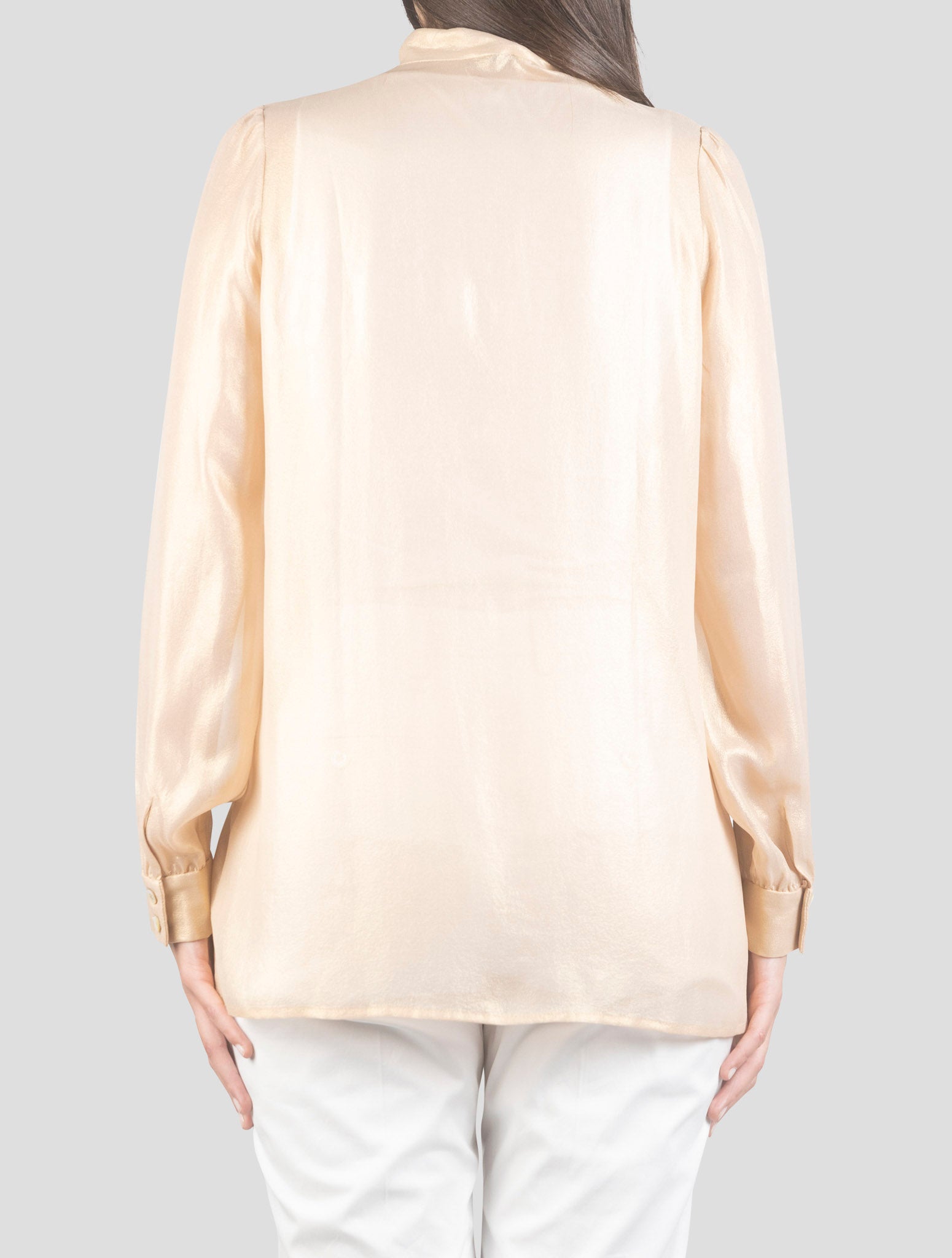 Kiton Beige Silk Shirt