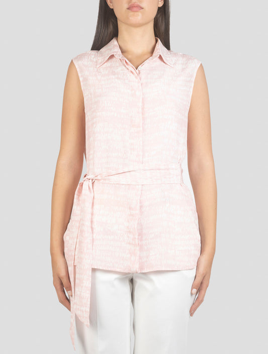 Kiton Pink Silk Shirt