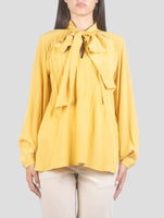 Kiton Yellow Silk Shirt