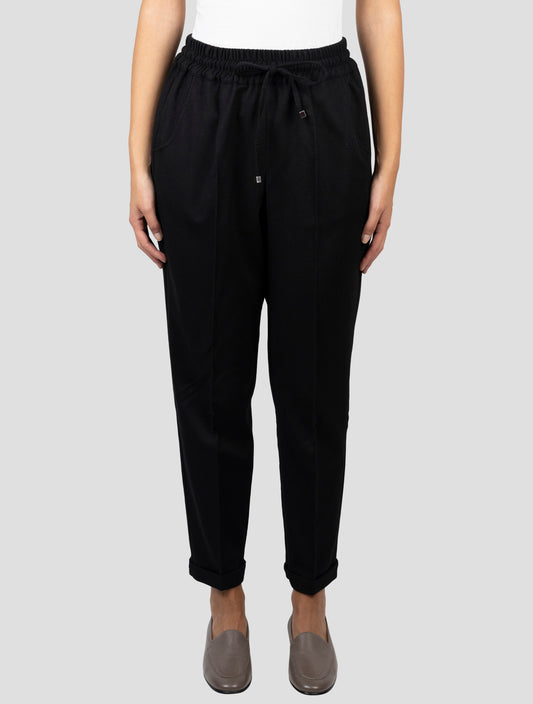 Kiton Black Cashmere Pants