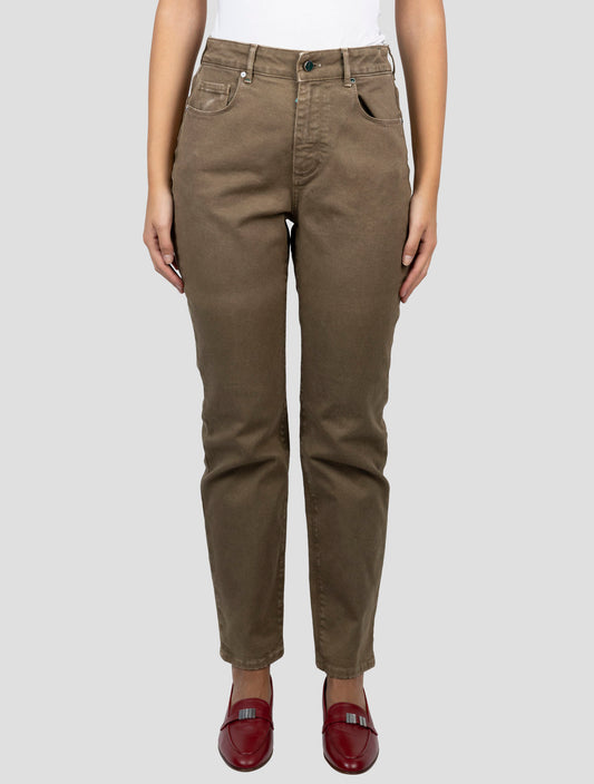 Kiton Beige Cotton Ea Jeans