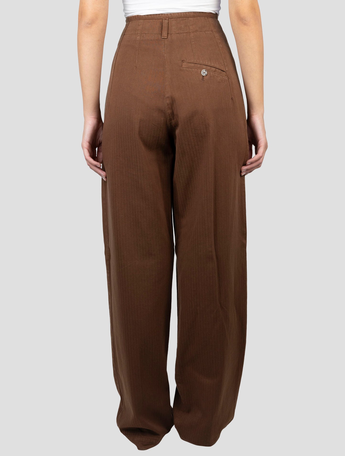 Kiton Brown Cotton Pants