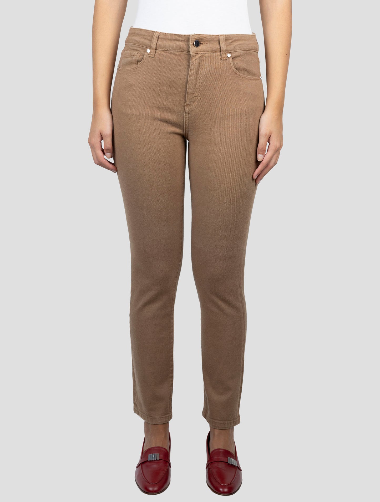 Kiton Brown Cotton Ea Jeans