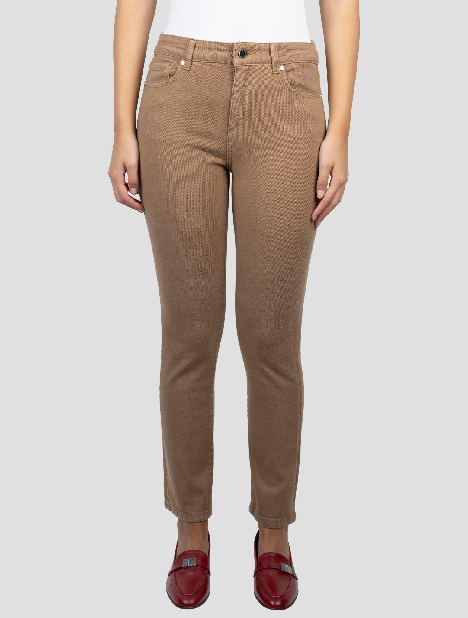 Kiton Brown Cotton Ea Jeans