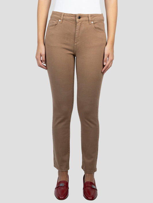 Kiton Brown Cotton Ea Jeans