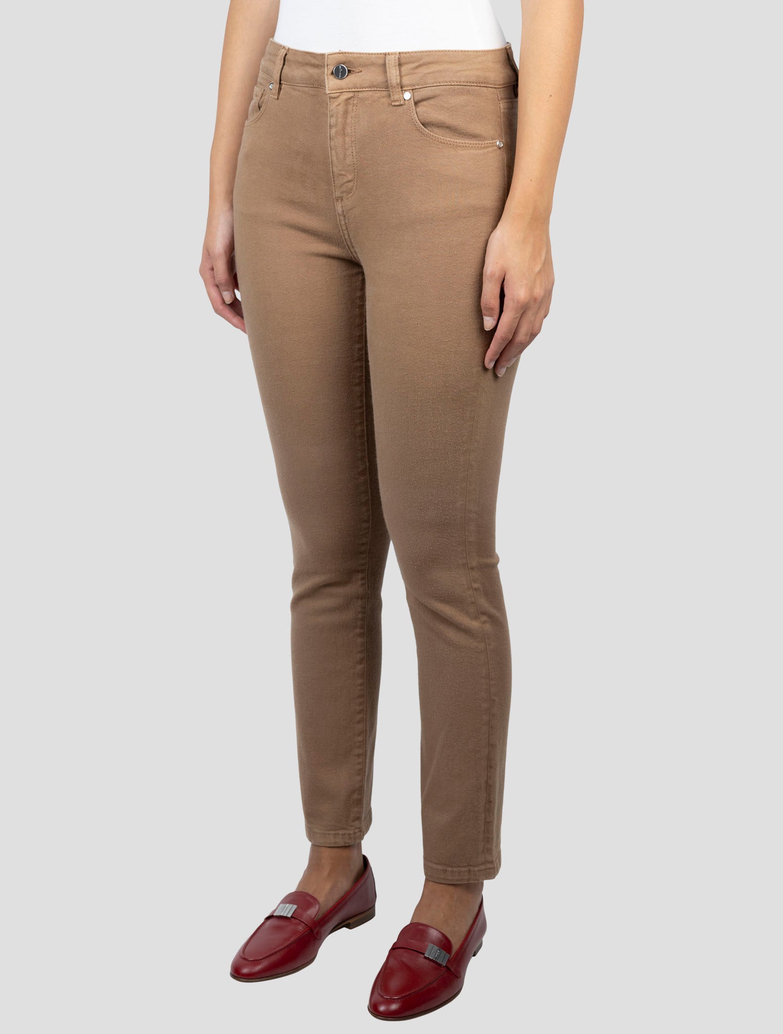 Kiton Brown Cotton Ea Jeans