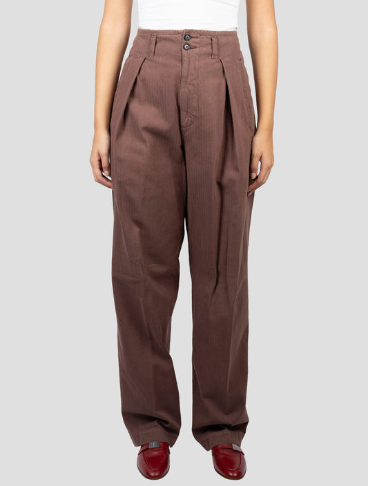 Kiton Brown Cotton Pants
