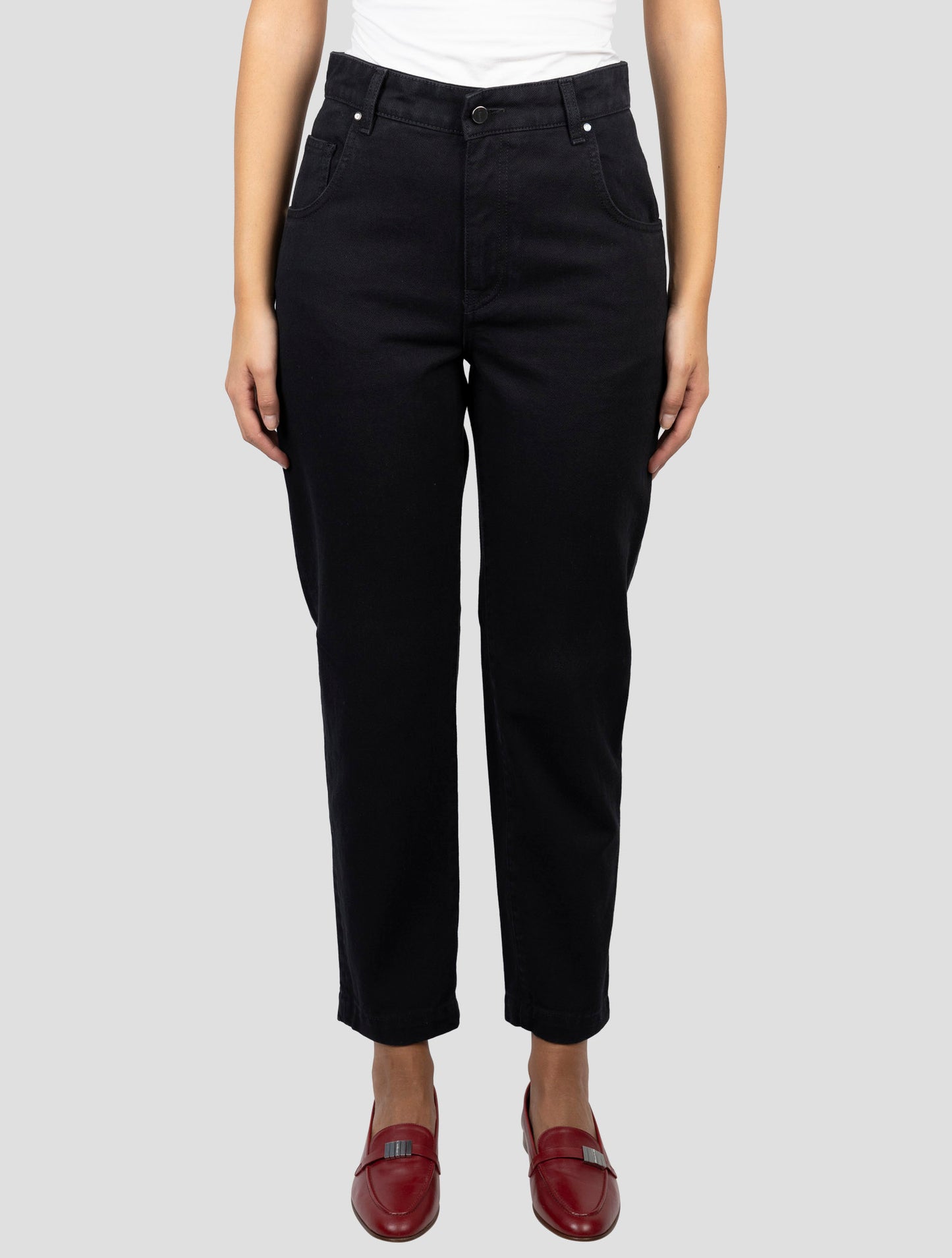 Kiton Black Cotton Jeans