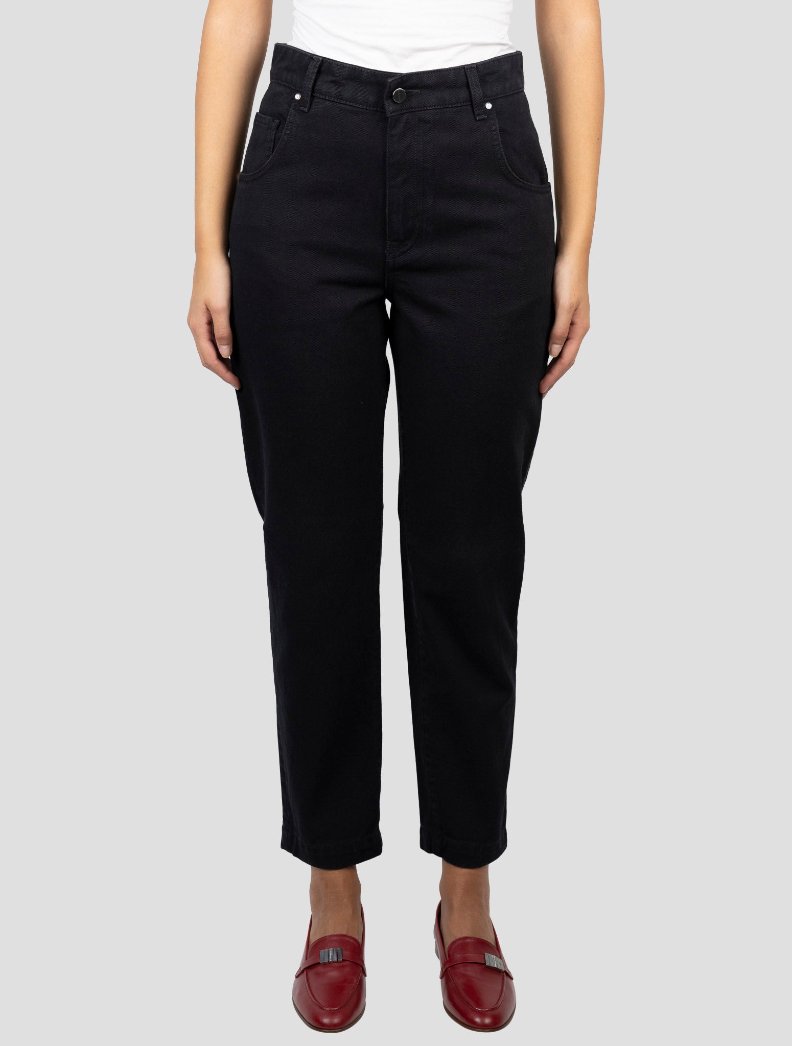 Kiton Black Cotton Jeans
