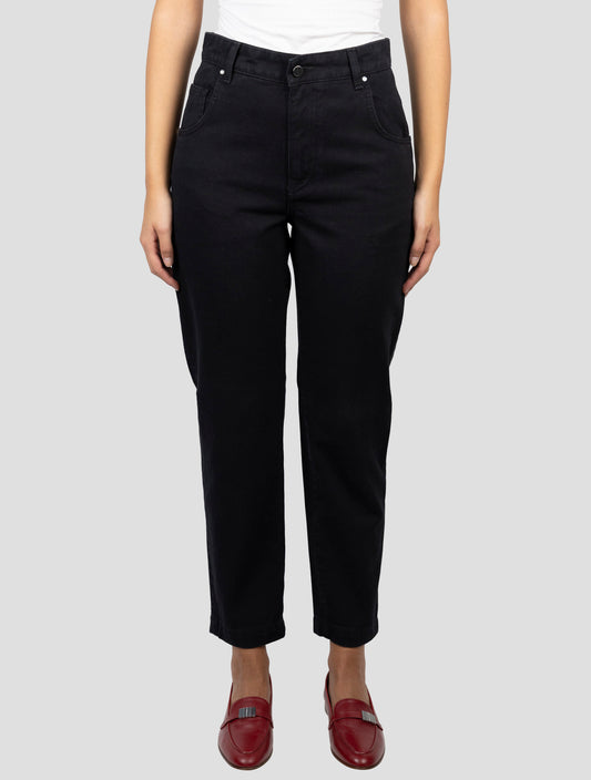 Kiton Black Cotton Jeans