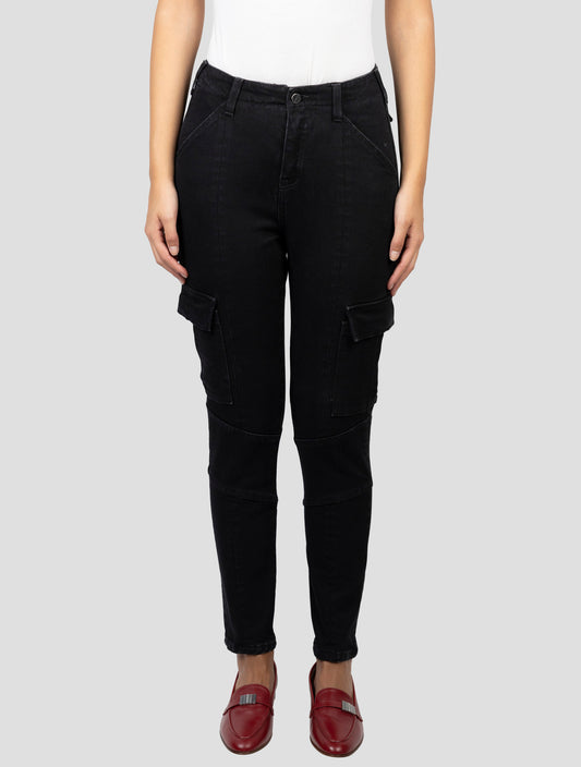 Kiton Black Cotton Ea Cargo Pants