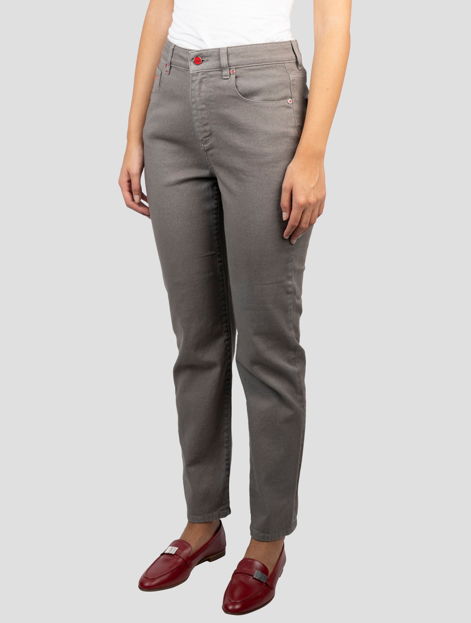 Kiton Taupe Cotton Ea Jeans