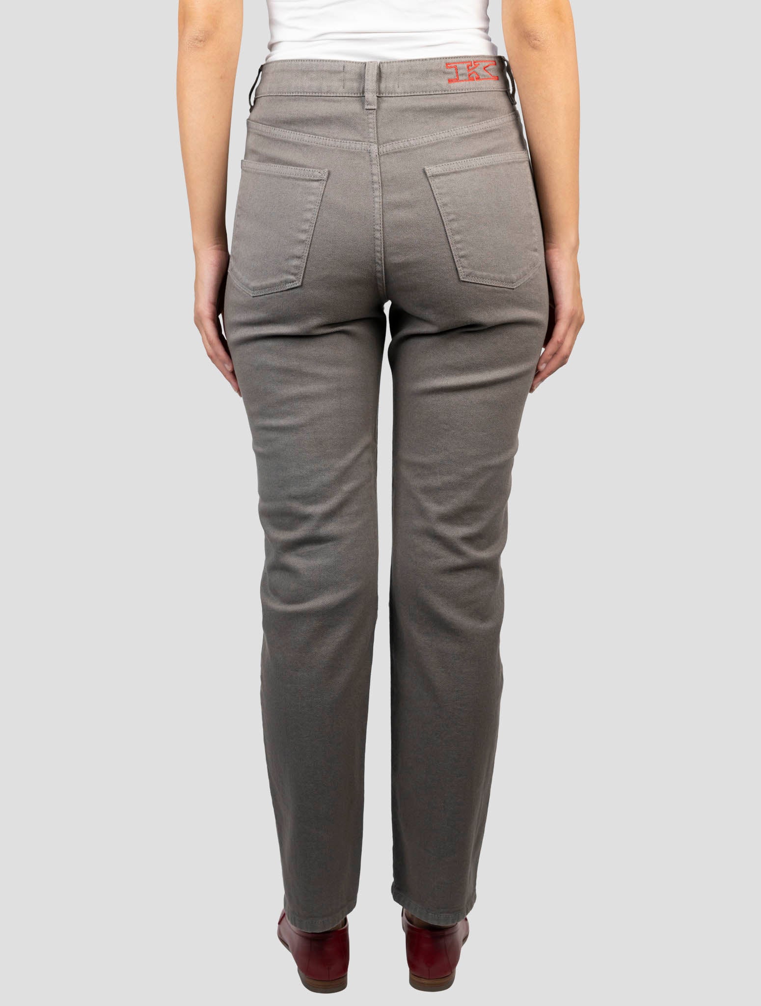 Kiton Taupe Cotton Ea Jeans