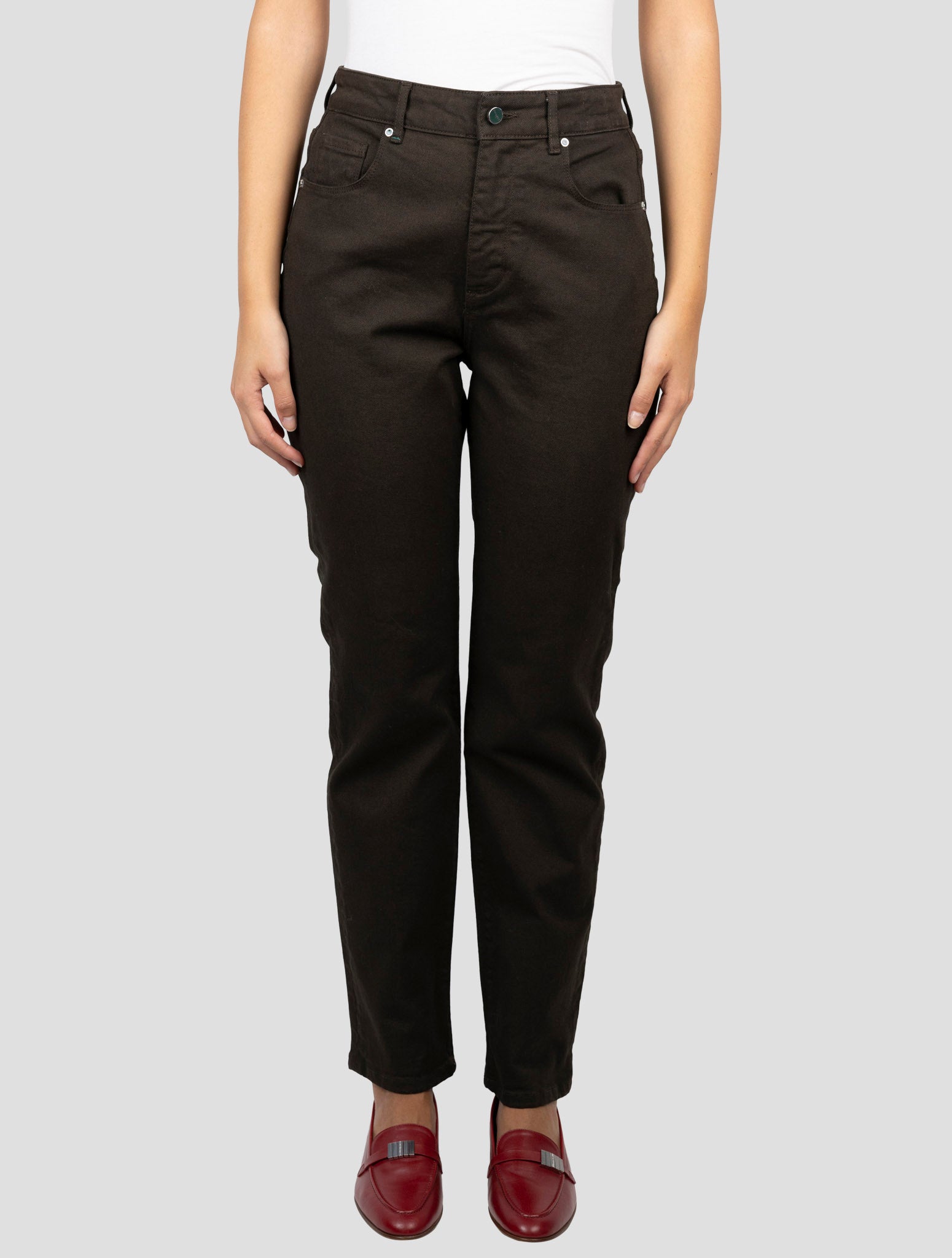 Kiton Brown Cotton Ea Jeans