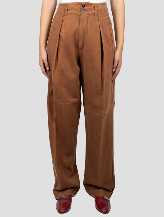 Kiton Brown Cotton Pants