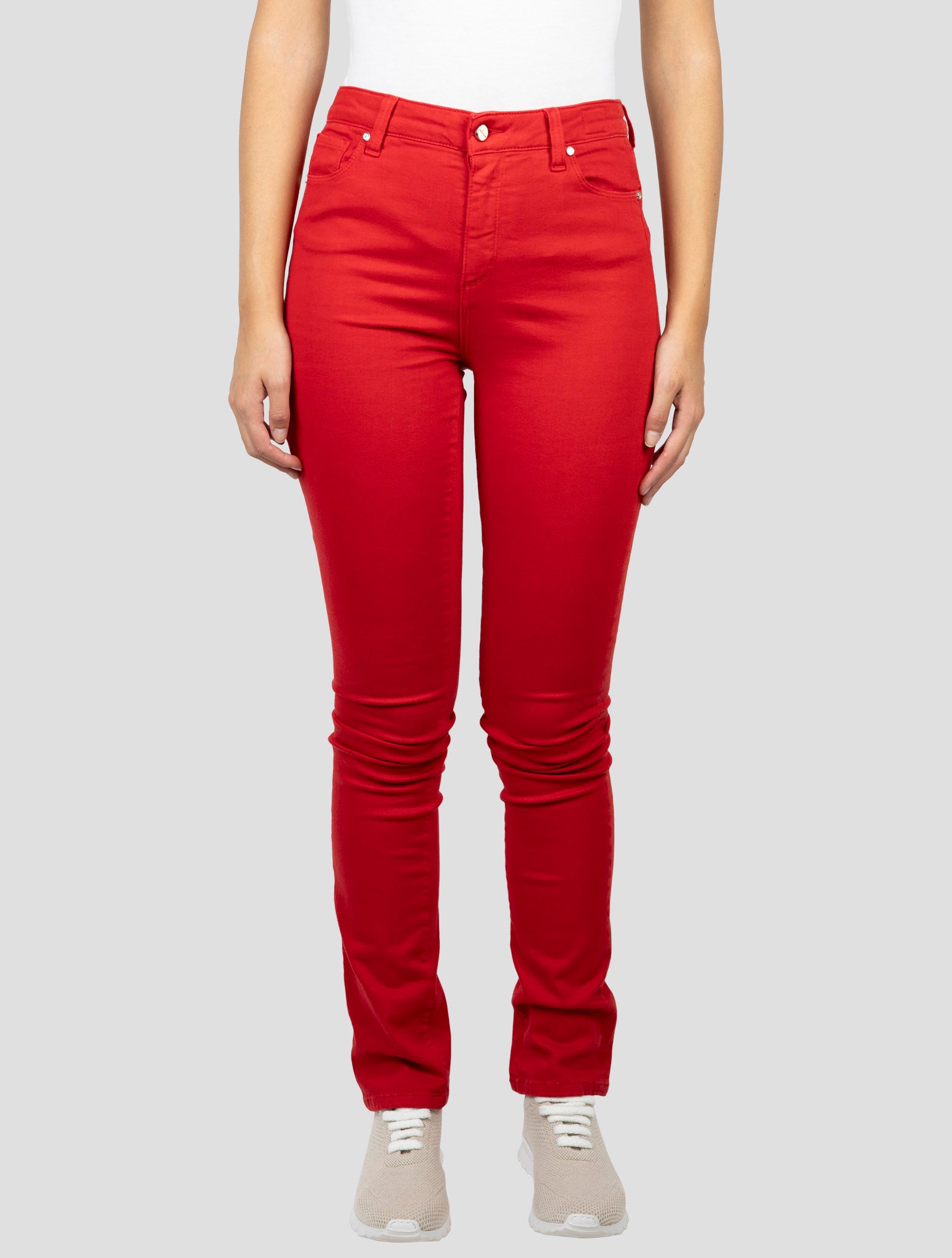 Kiton Red Cotton Ea Jeans
