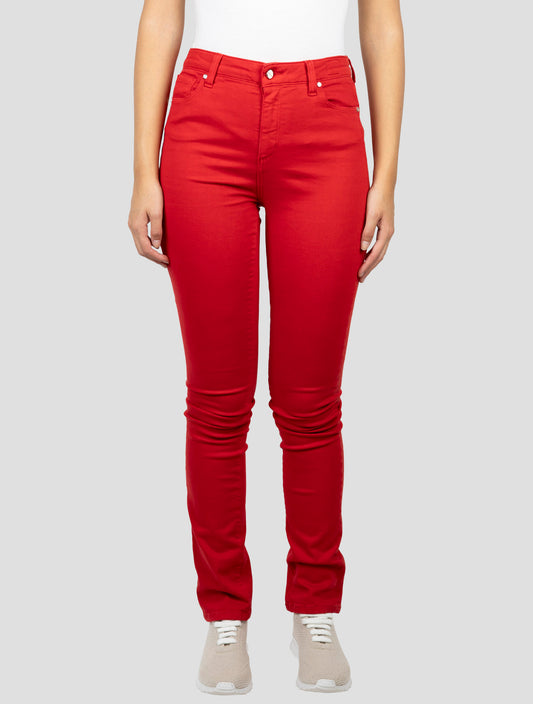 Kiton Red Cotton Ea Jeans