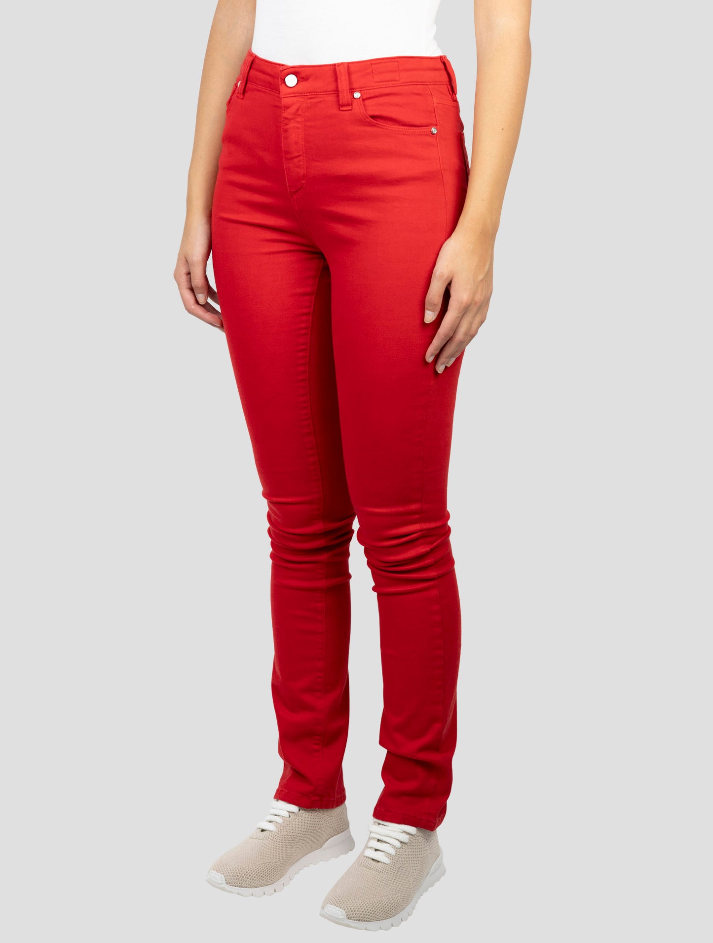 Kiton Red Cotton Ea Jeans
