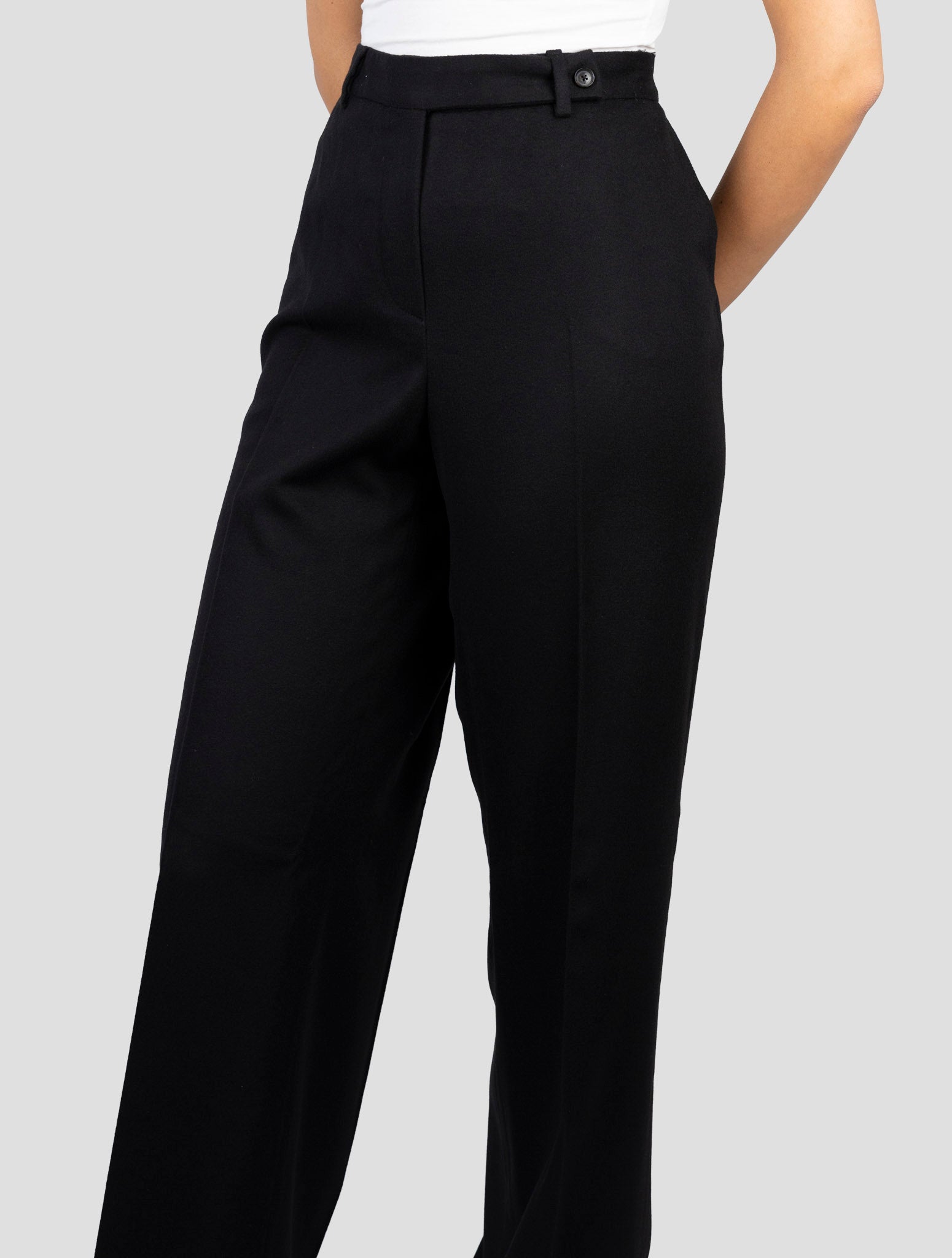 Kiton Black Cashmere Pants