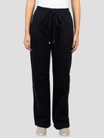 Kiton Black Cotton Cashmere Pants