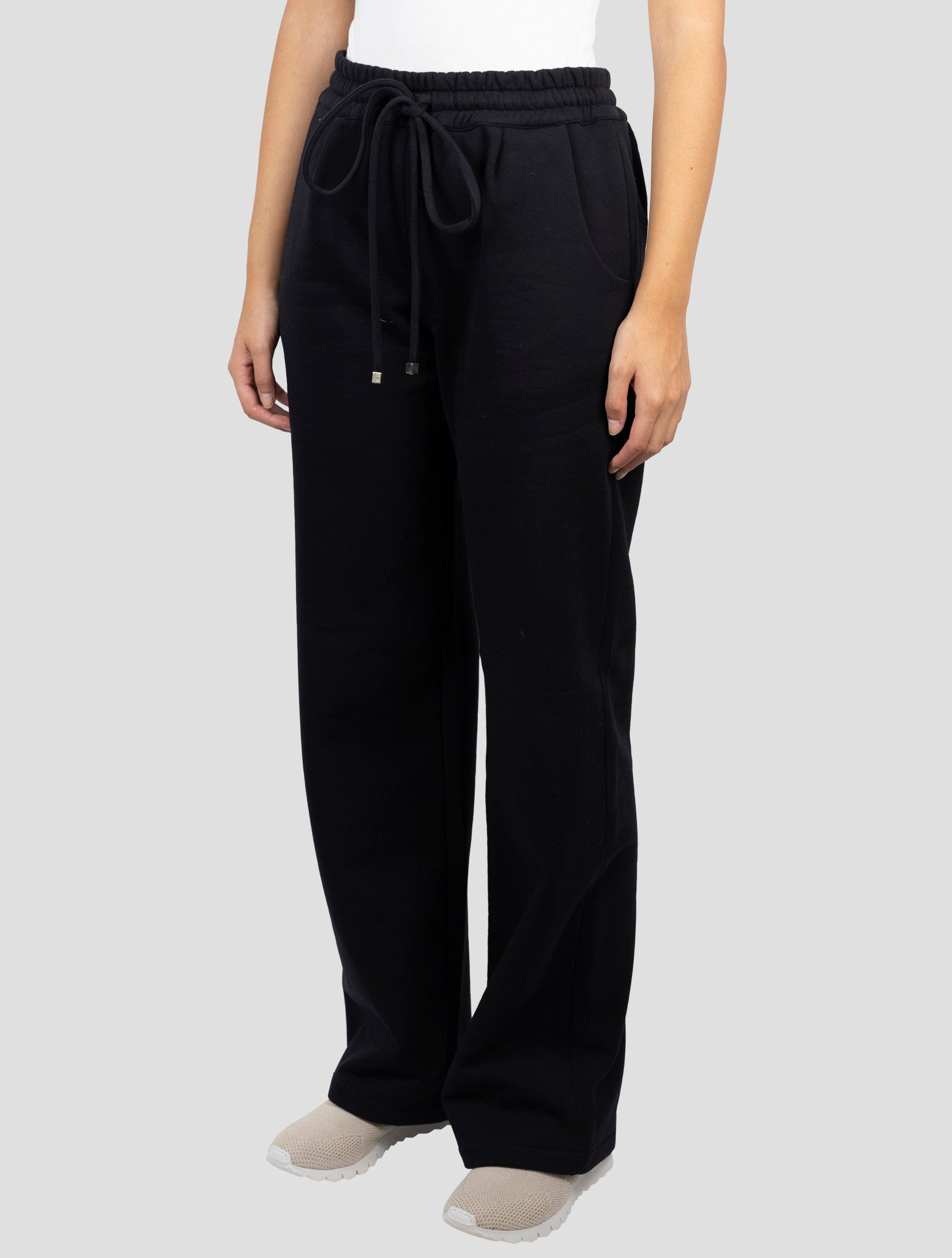 Kiton Black Cotton Cashmere Pants