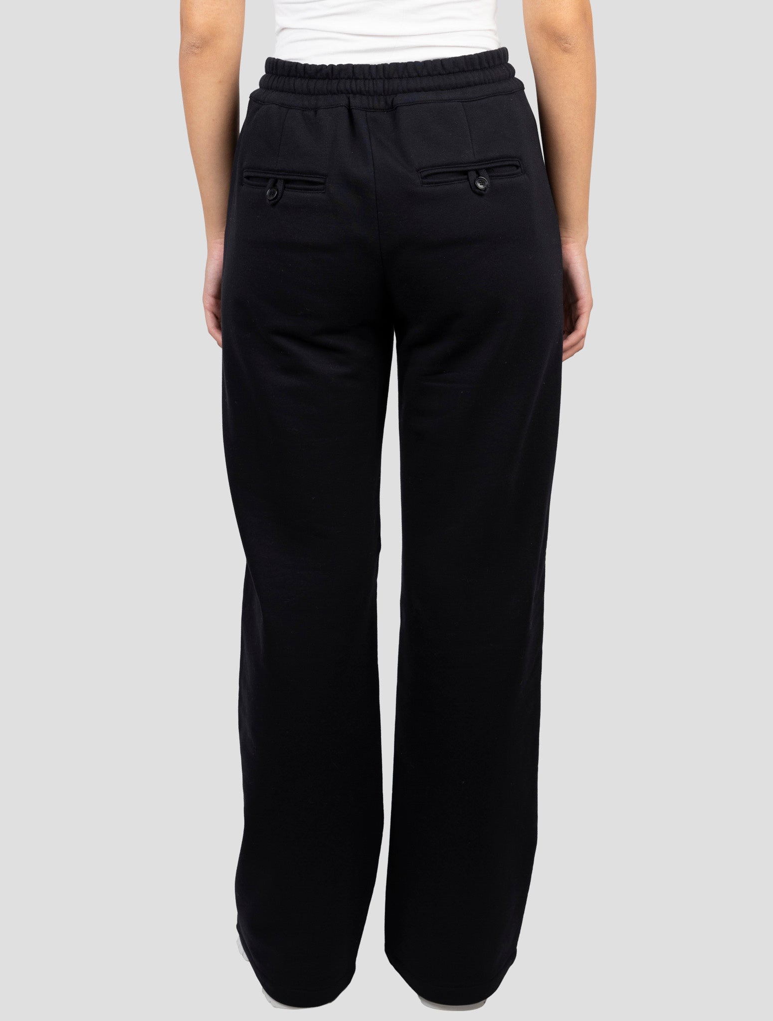 Kiton Black Cotton Cashmere Pants