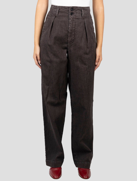 Kiton Brown Cotton Ea Velvet Pants