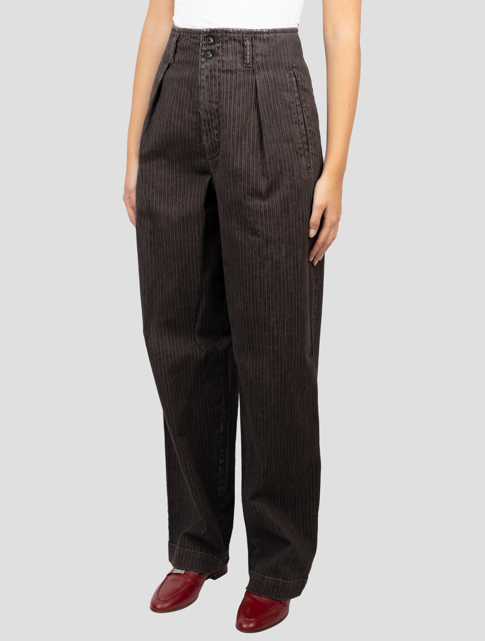 Kiton Brown Cotton Ea Velvet Pants