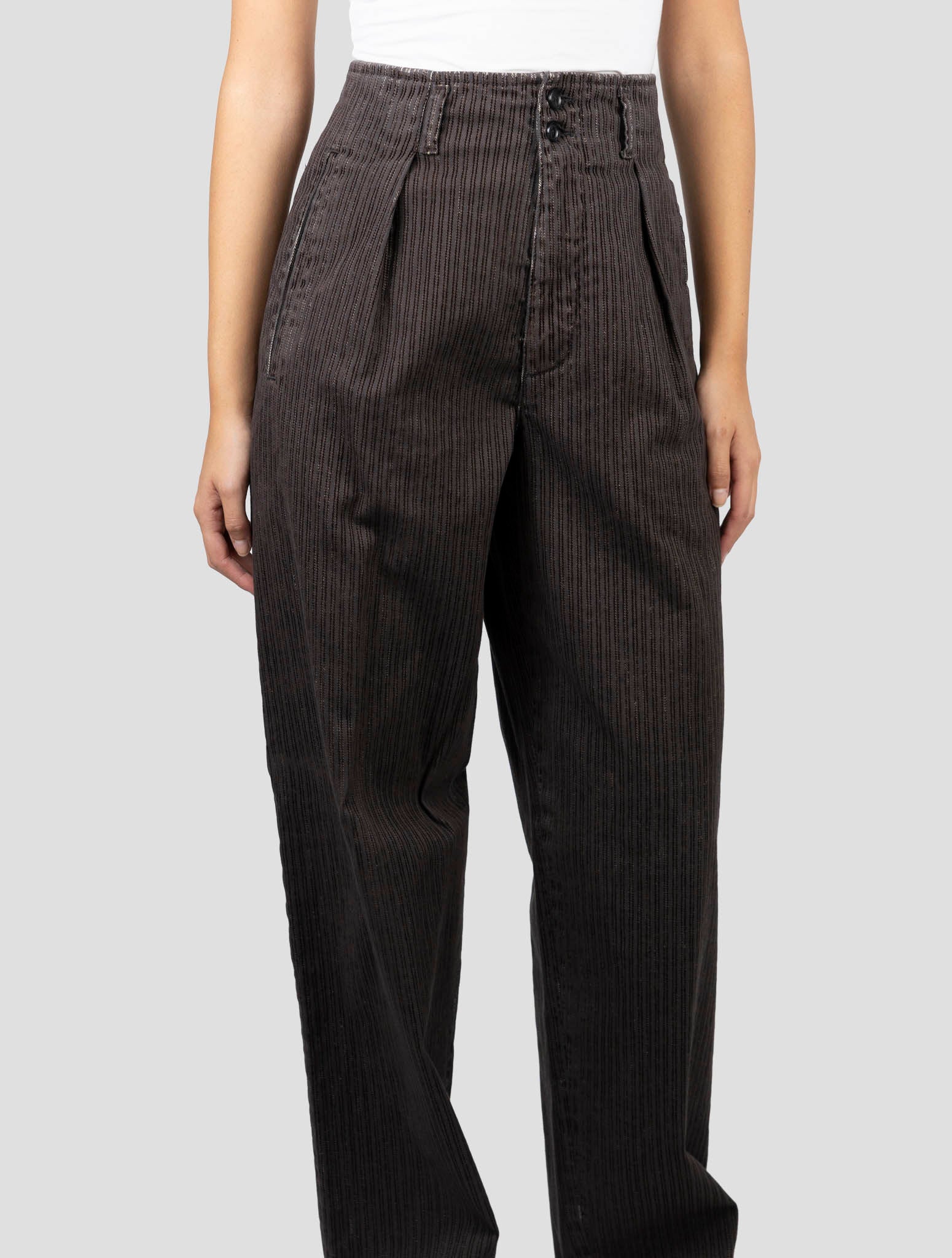 Kiton Brown Cotton Ea Velvet Pants