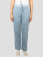 Kiton Light Blue Cotton Cashmere Pants