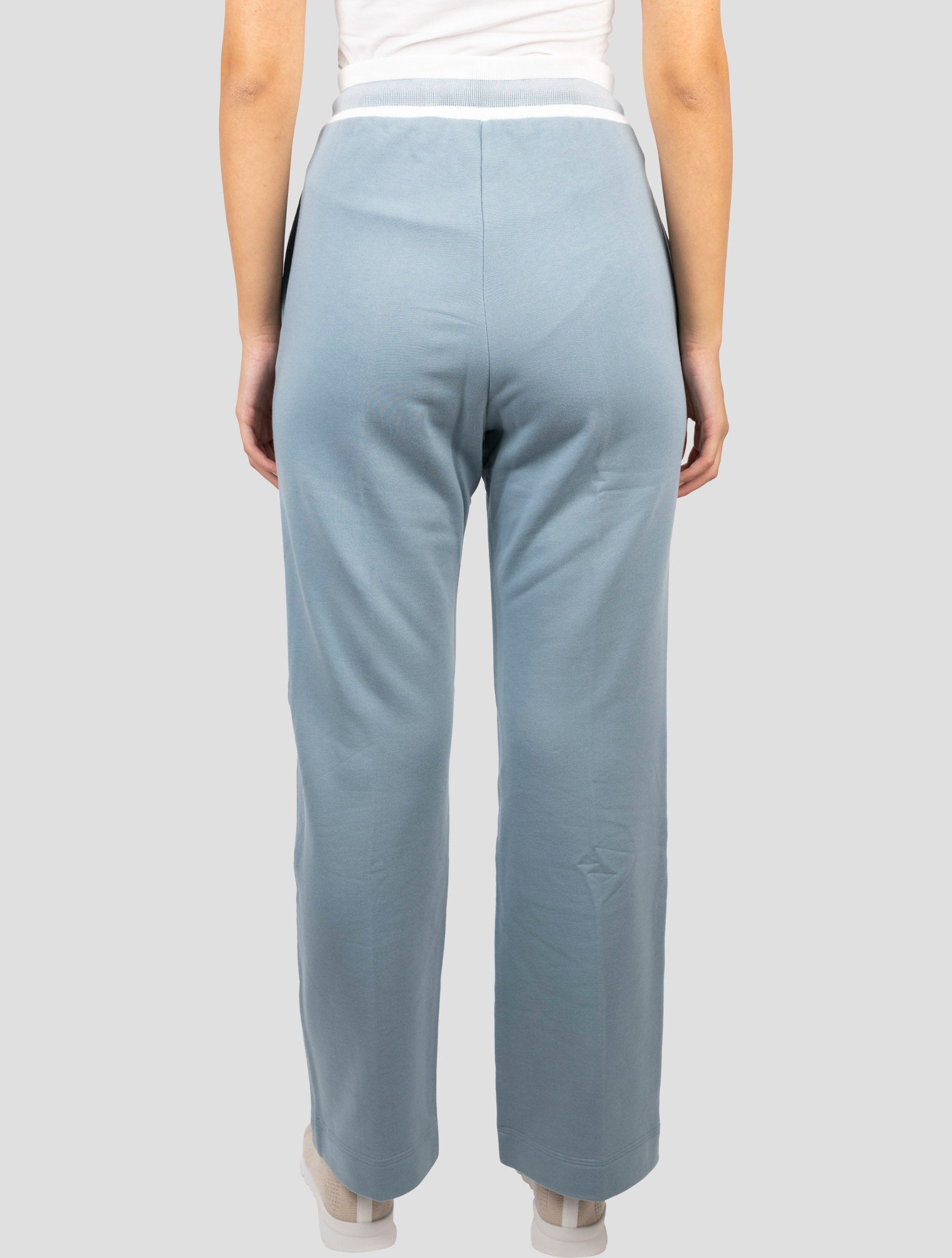Kiton Light Blue Cotton Cashmere Pants