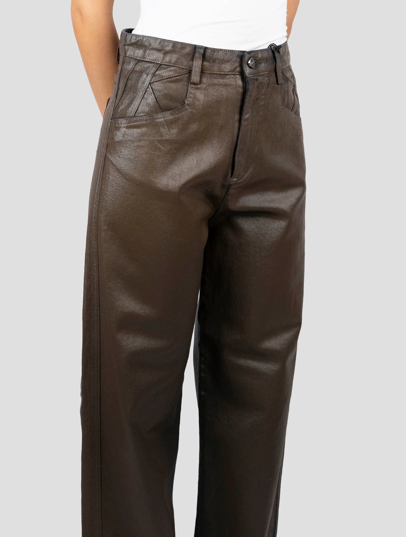 Kiton Brown Cotton Pants