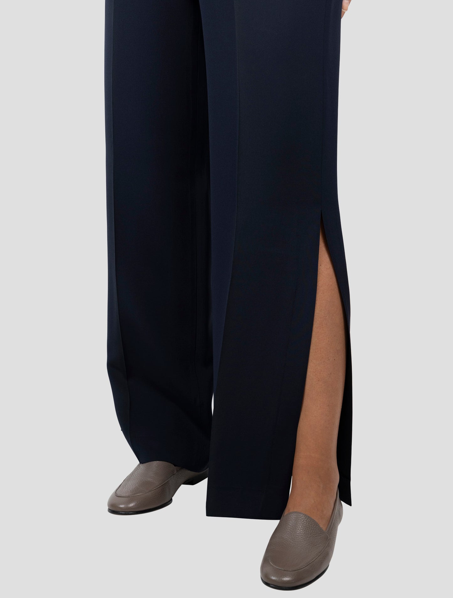 Kiton Blue Silk Pants