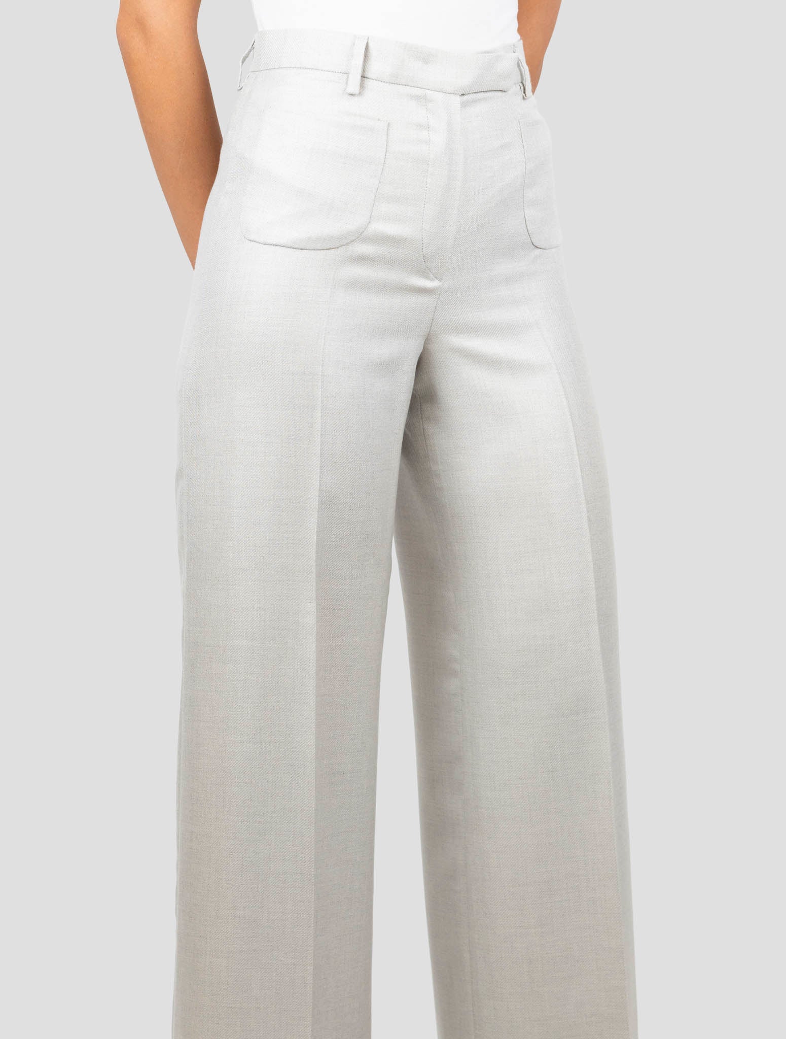 Kiton Beige Cashmere Silk Pants