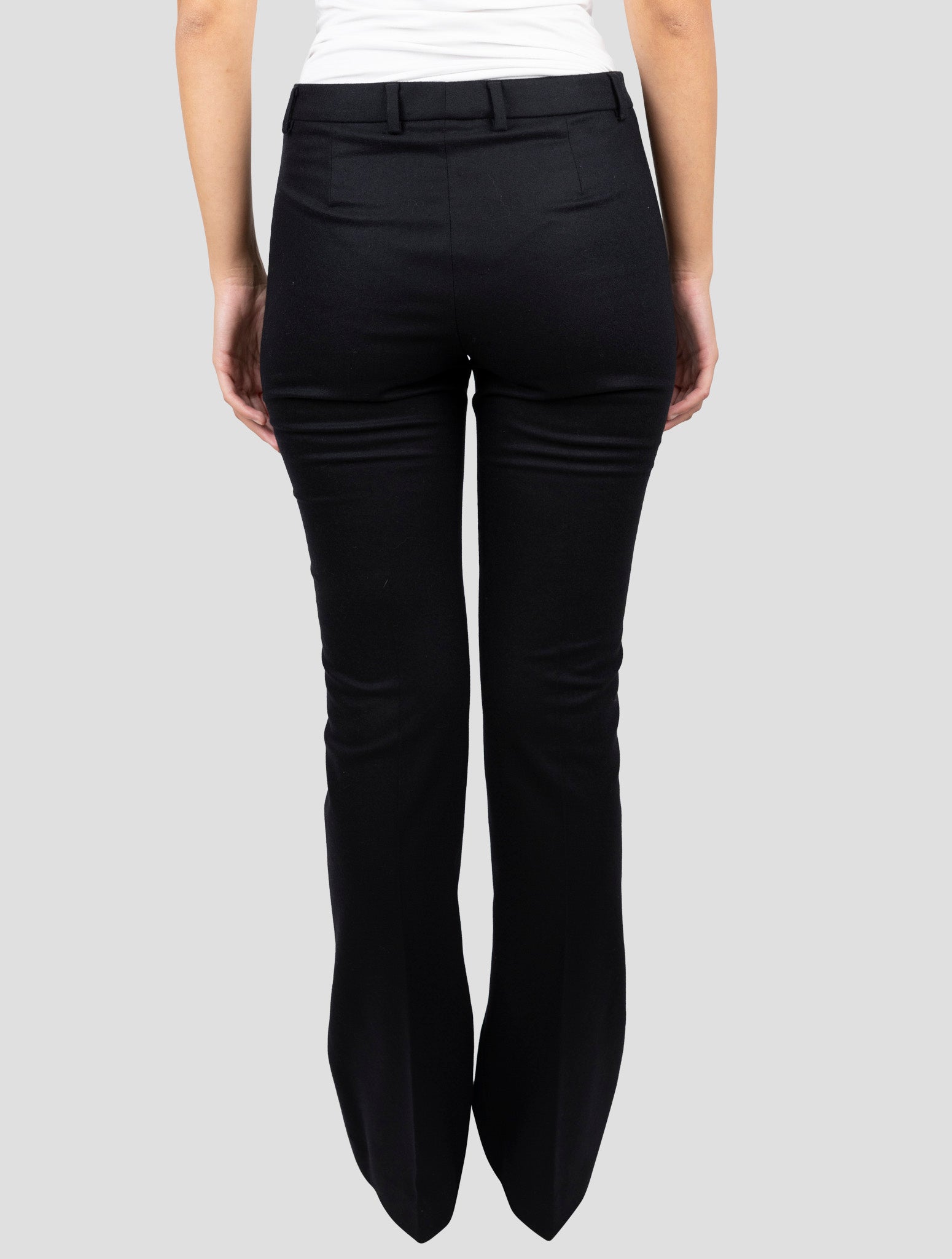 Kiton Black Virgin Wool Cashmere Ea Pants