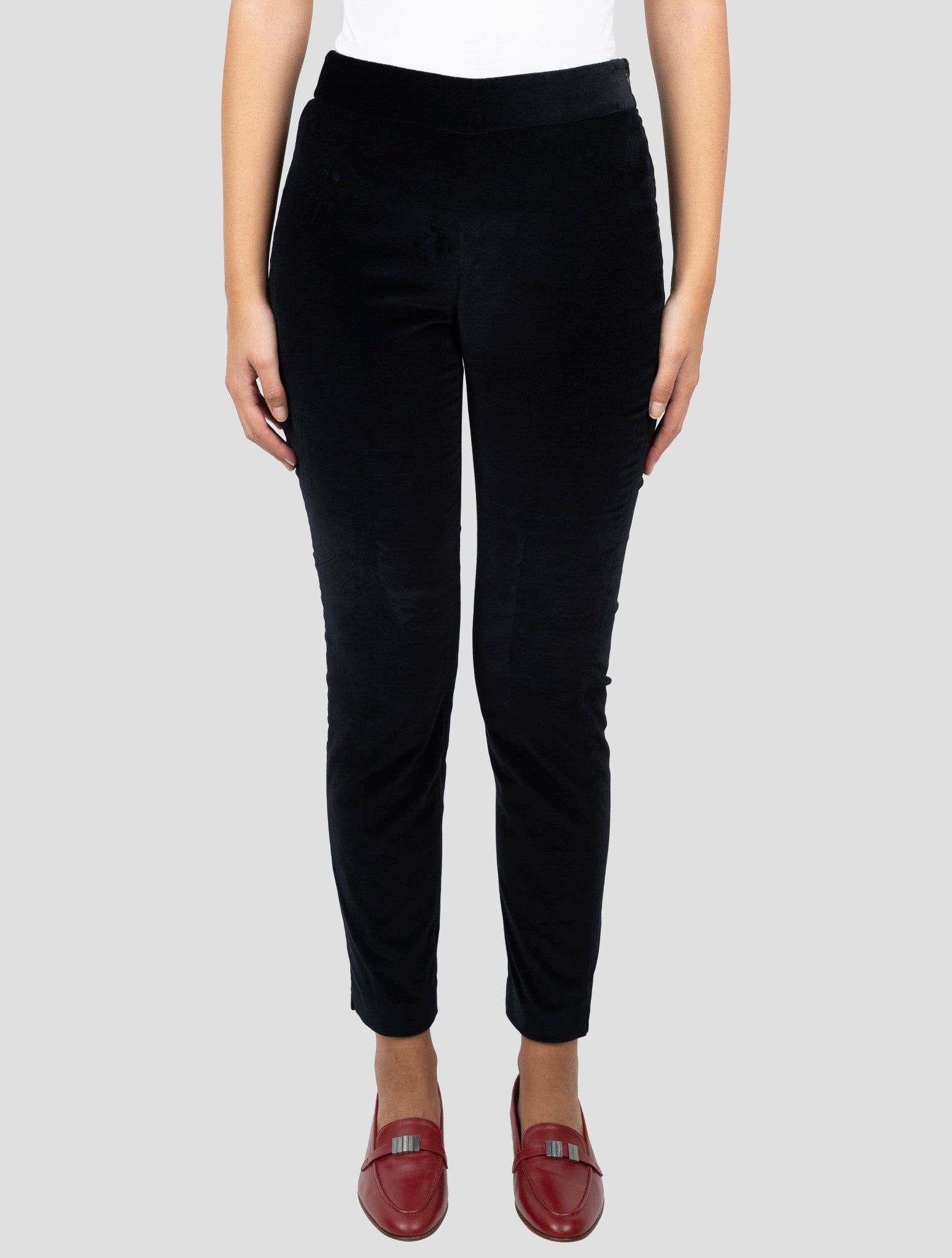 Kiton Black Cotton Ea Velvet Pants