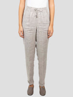 Kiton Brown Linen Pants