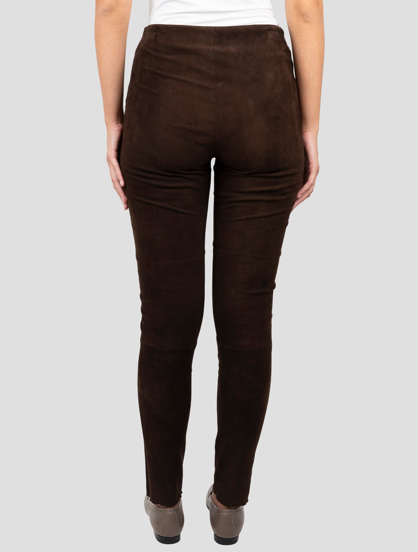 Kiton Brown Leather Pants
