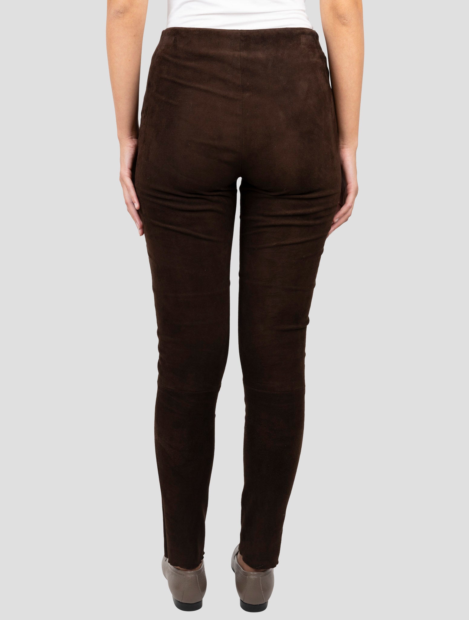 Kiton Brown Leather Pants