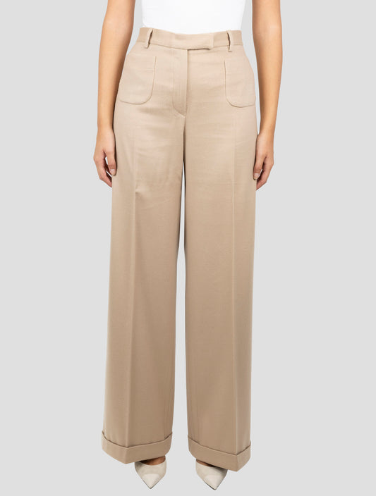 Kiton Brown Cashmere Pants