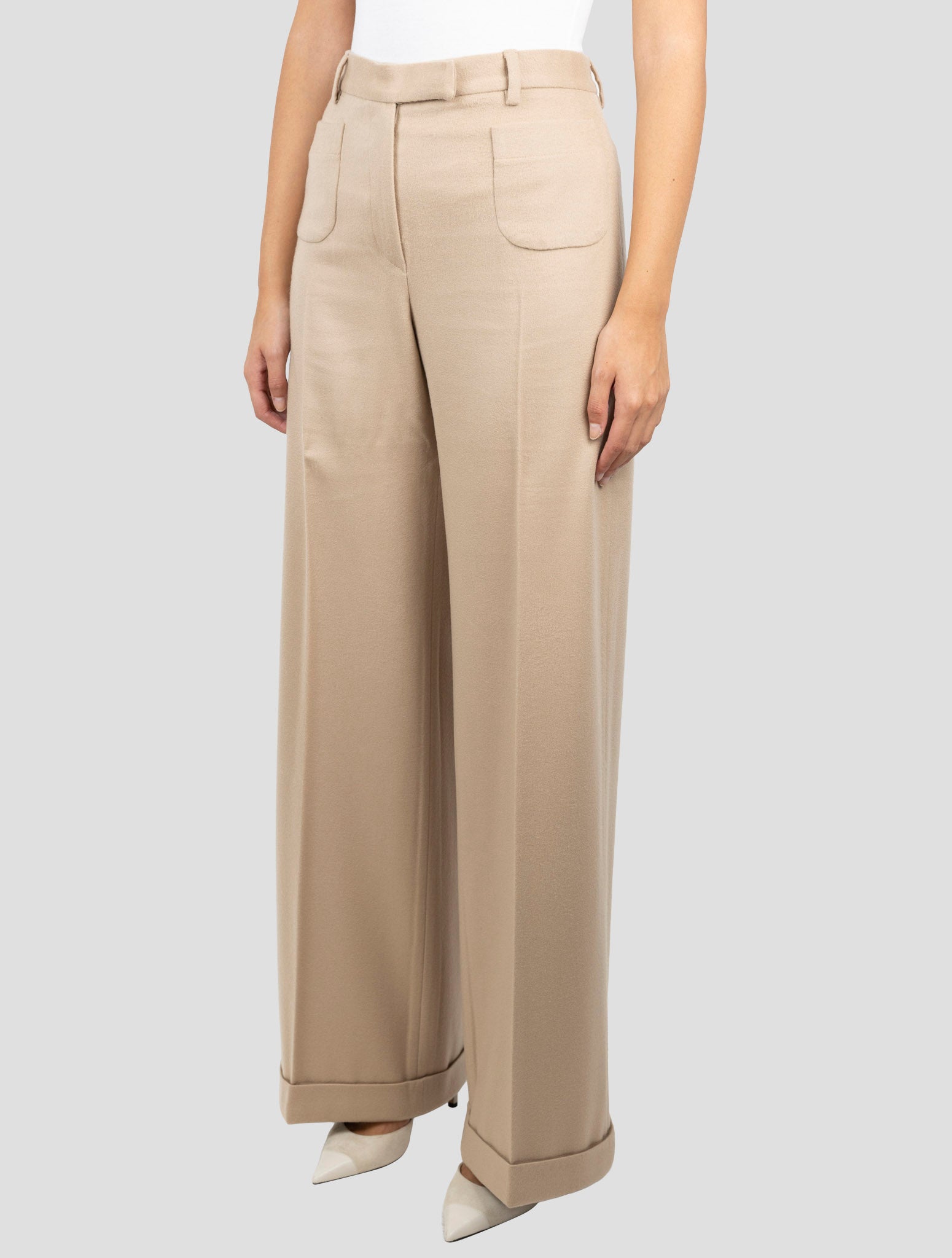 Kiton Brown Cashmere Pants