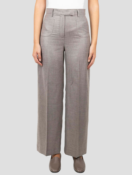 Kiton Brown Cashmere Sik Pants