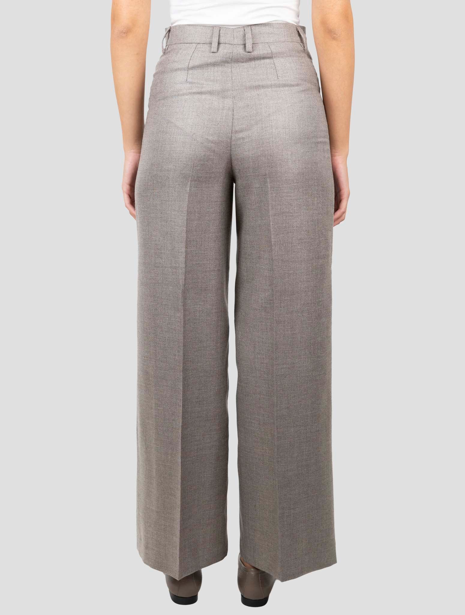 Kiton Brown Cashmere Sik Pants