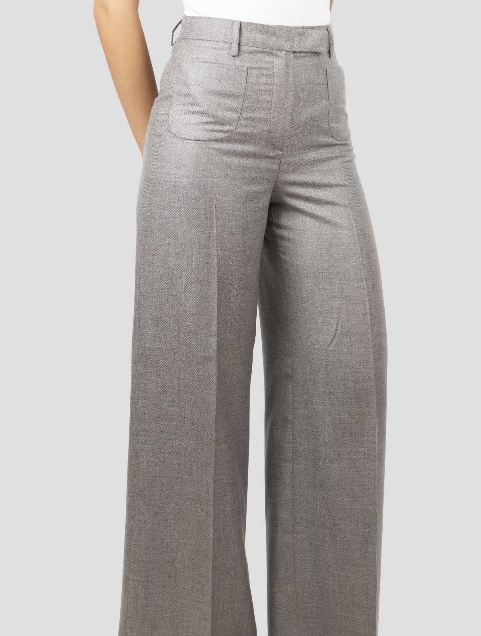Kiton Brown Cashmere Sik Pants