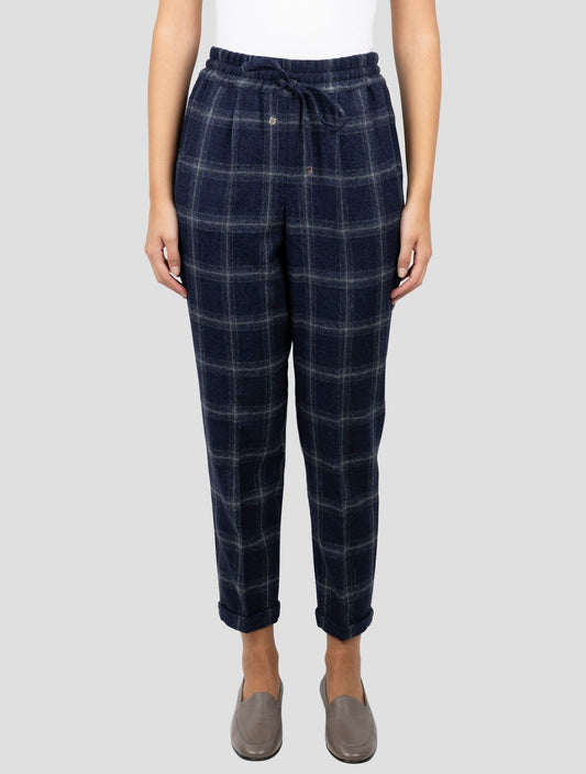 Kiton Multicolor Virgin Wool Silk Linen Pants