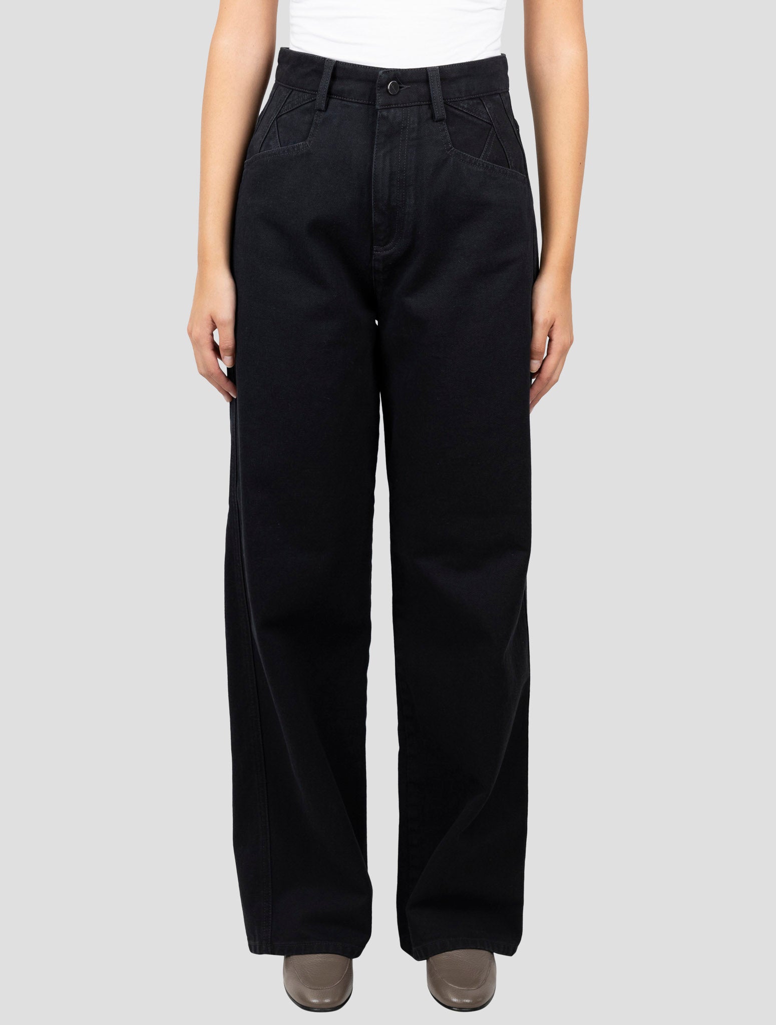 Kiton Black Cotton Pants