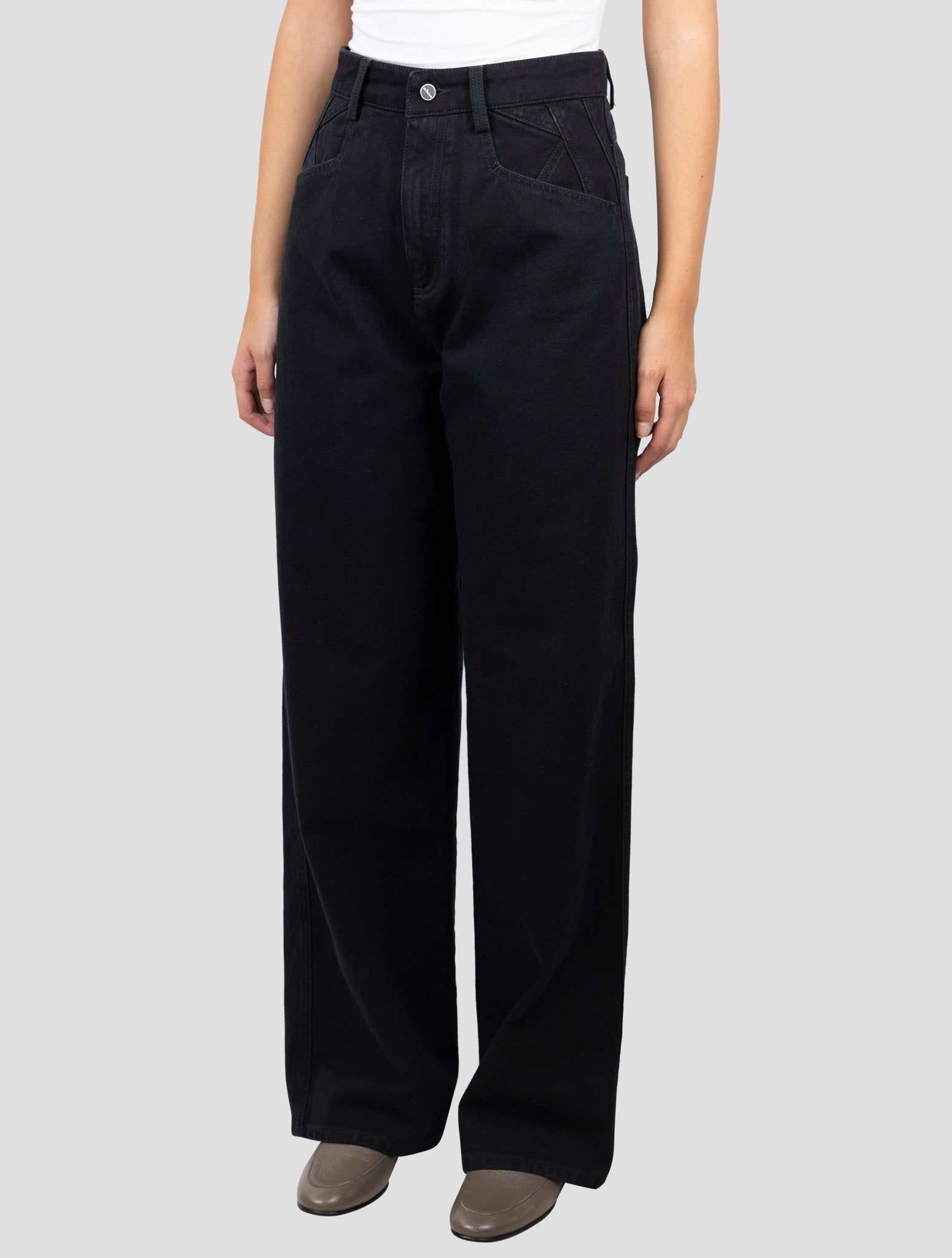 Kiton Black Cotton Pants