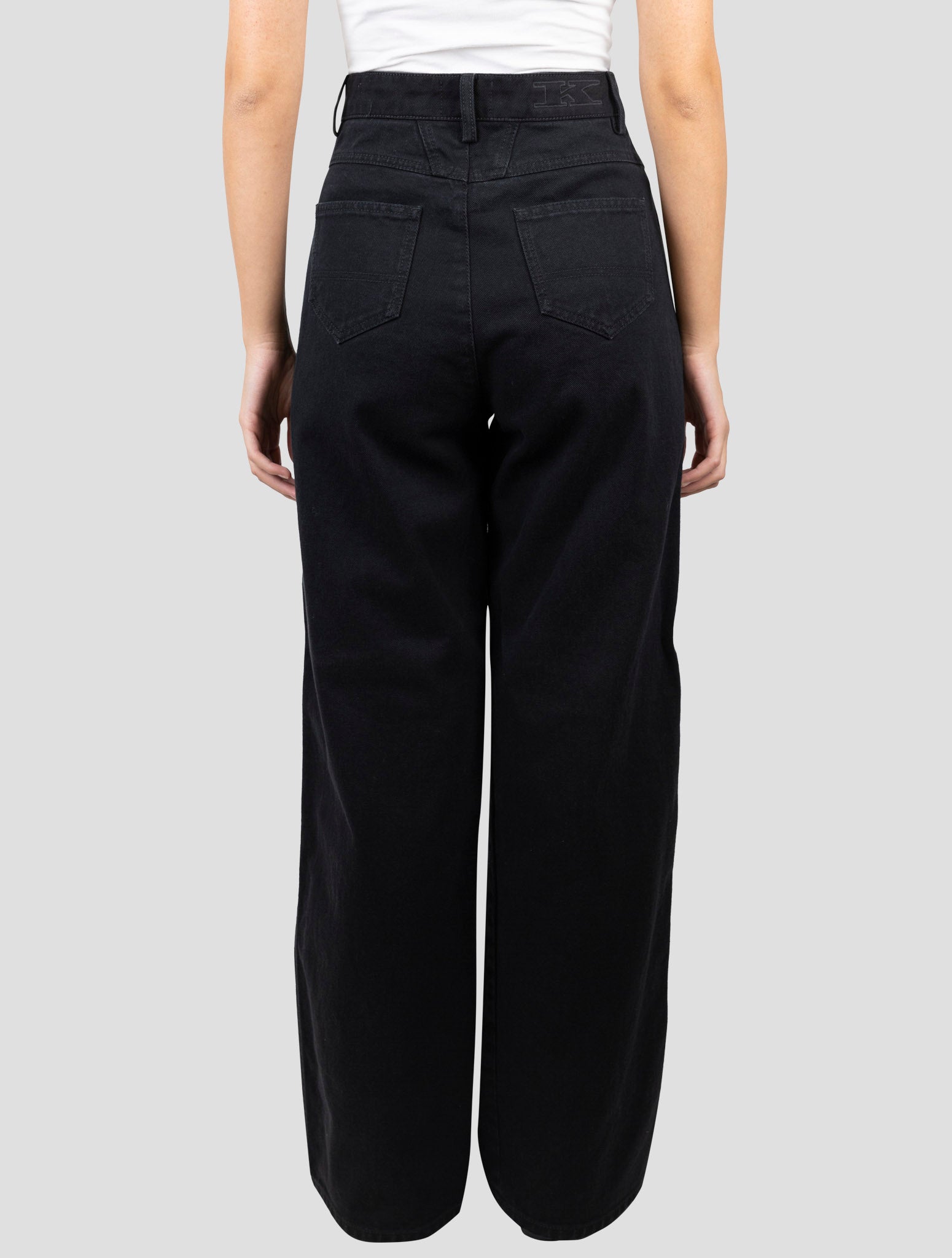 Kiton Black Cotton Pants