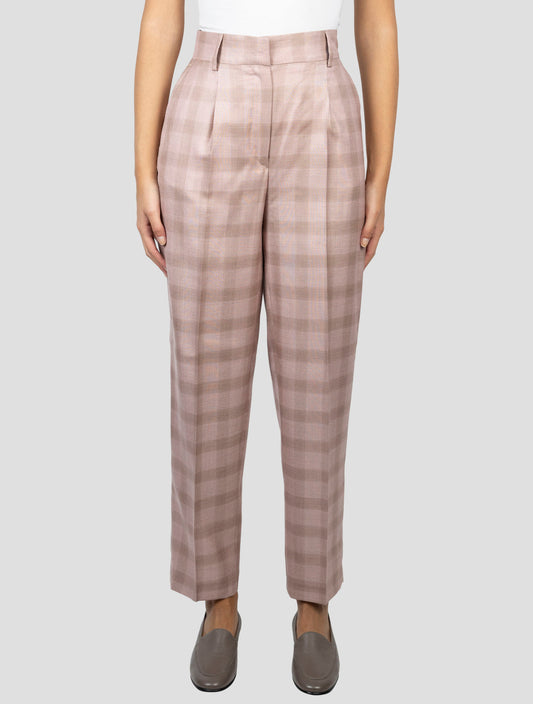 Kiton Pink Cashmere Silk Linen Pants
